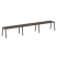 Рабочая станция на 3 рабочих места на А-образном м/к Metal System Style БА.СМ-3.4 4800x720x750 (Дуб наварра/Серый металл)