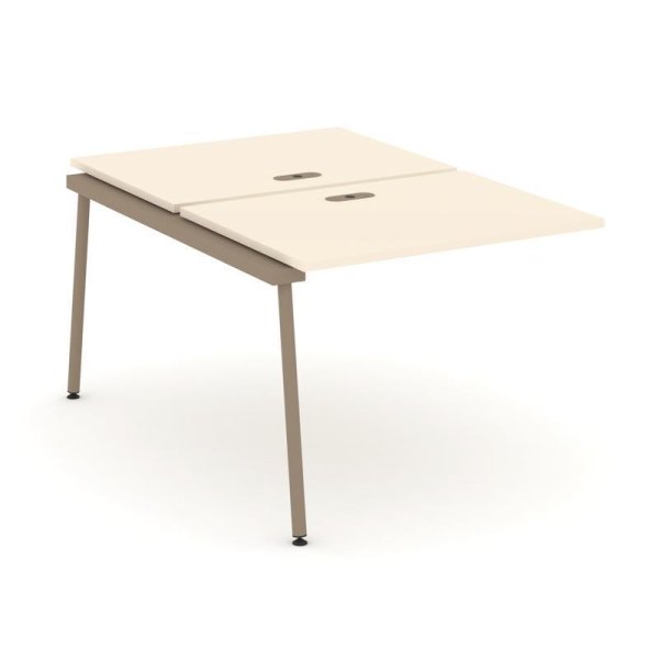 Двойной наборный элемент рабочей станциии ES.2.NRS-1-LK (980х1500х750) (Сатин/Металл Латте)