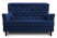Диван 2-местный Caprize (1620x790x1000) Синий (Синий)