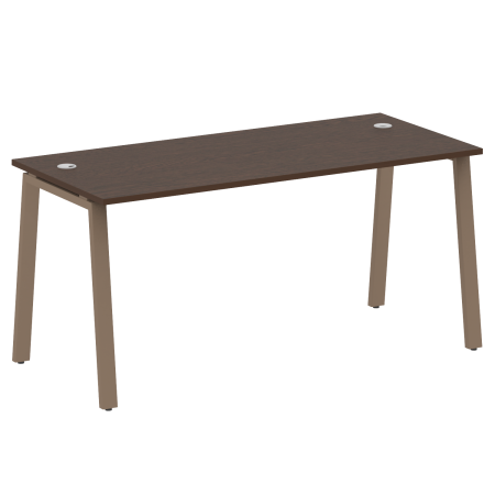 Стол письменный Metal System Style БА.СП-4 1600x720x750 (Венге Цаво/Мокко металл)
