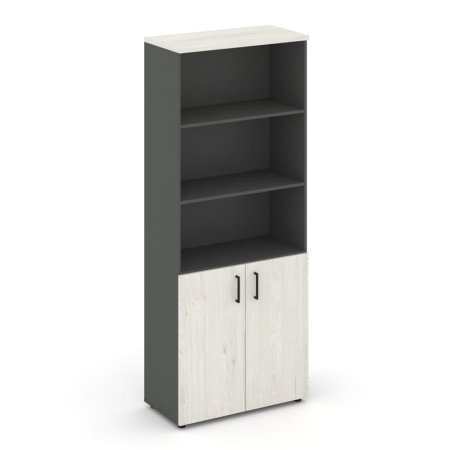 Шкаф высокий широкий SN.STS-101 (796х400х1982) (Антрацит/Дуб Наварра)
