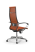 Кресло для руководителя Метта SynchroSit 10 B1-107K - T /Km00/Nb00/K1cL(M20.B22.G18.W02) (Оранжевый)