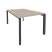 Рабочая станция на П-образном м/к Onix O.MP-D.RS-2.1.8 980x1635x750 (Тиквуд Темный/Белый Металл)