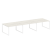 Переговорный стол 3 столешницы Metal System Style БО.ПРГ-3.3 4200x1235x750 (Дуб Наварра/Серый металл)