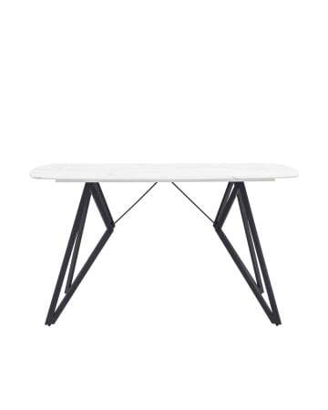 Стол обеденный Денвер 140*90 белый стеклянный (Стол обеденный Денвер белый)