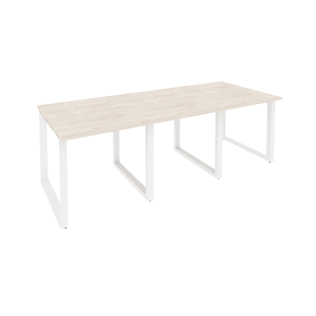 Стол переговорный Onix O.MO-PRG-3.0 2340x980x750 (Денвер Светлый/Белый Металл)