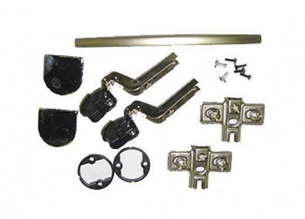 Фурнитура для стекла (сатин.) KF-1 (Металл)