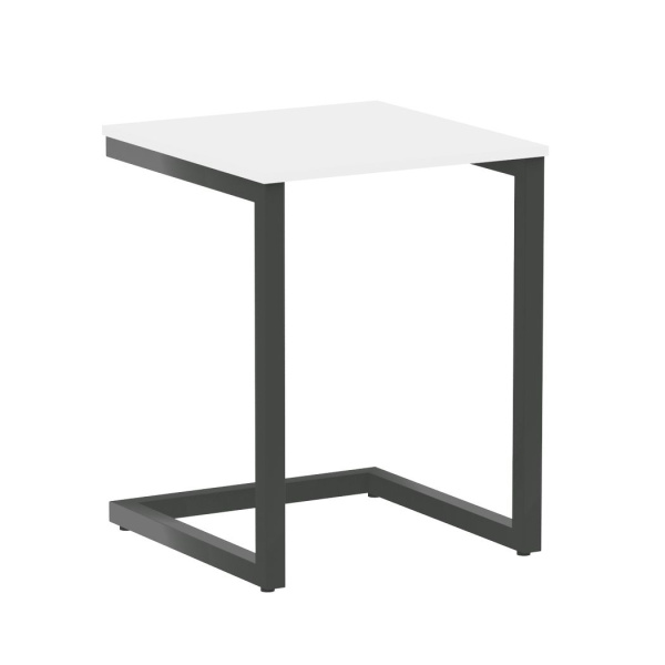 Компьютерный стол VR.SP-2-58 580x600x750 (Белый Бриллиант/Антрацит Металл)