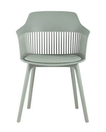 Стул Crocus с подушкой серо-зеленый (Стул пластиковый Crocus серо-зеленый)