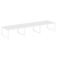 Переговорный стол 3 столешницы Metal System Style БО.ПРГ-3.4 4800x1235x750 (Дуб Наварра/Серый металл)