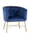 Кресло Шале велюр синий (Стул-кресло Шале синий)