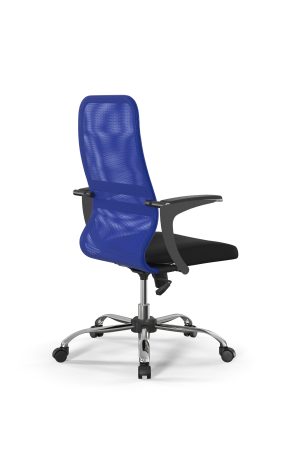 Кресло для руководителя Метта Sit 8 B2-8U - X1+UMF(X1) /Uh00/Wh00/U1mL-b(M09.B21.G20.W01) (Синий | Черный)