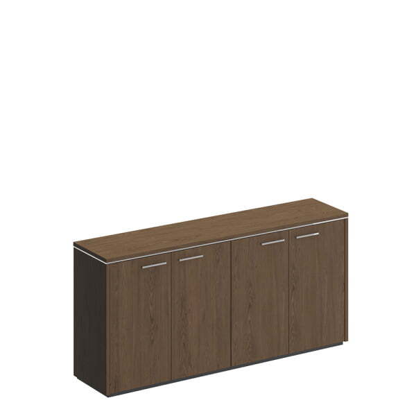 Шкаф для документов низкий закрытый Velar ВЛ 306 ДТ 1830x410x870 (Дуб табачный)