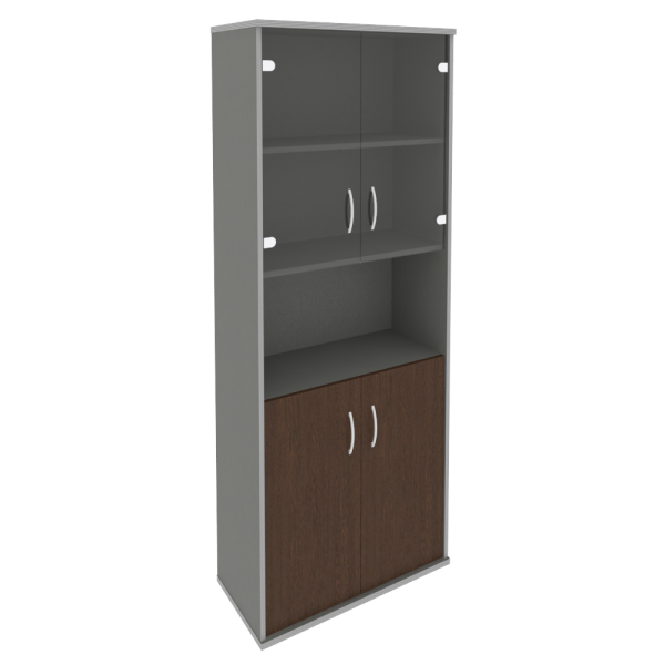 Шкаф Riva А.СТ-1.4 770x365x1980 (Венге-Металлик)