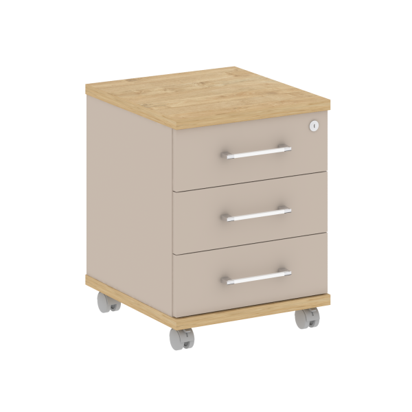 Тумба мобильная Shift SK.TM (432x460x562) (Тиквуд Светлый-Капучино)