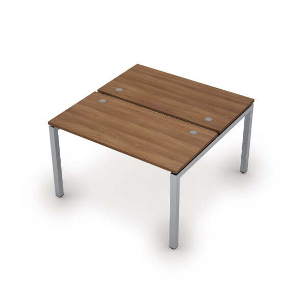 6МБ.5268 Бенч-система на 2 рабочих места (1200x1235x750) (Шамони темный/Алюминий матовый)