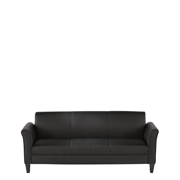 Диван офисный Опера (C-30) 3-х местный (Черный)
