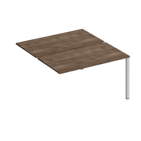 Секция стола рабочей станции на металлокаркасе КФ (2х140) Комфорт КФ К.1145-1 1400x1540x750 (Дуб шамони темныйСерый)