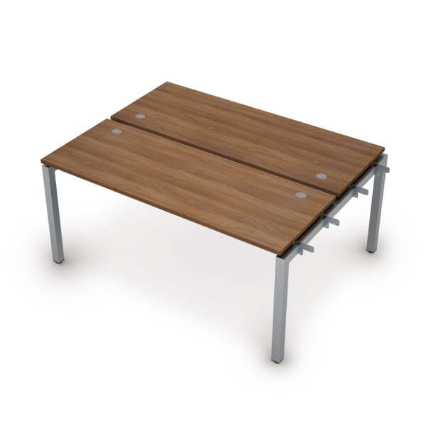 6МБН.5264 Бенч-система на 2 рабочих места, начальный модуль (1600x1235x750) (Шамони темный/Алюминий матовый)