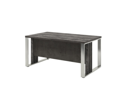 Стол прямой, опоры из нержавеющей стали Vestar Z-316 1600x900x750 (Сосна Пасадена/Бетон Чикаго)