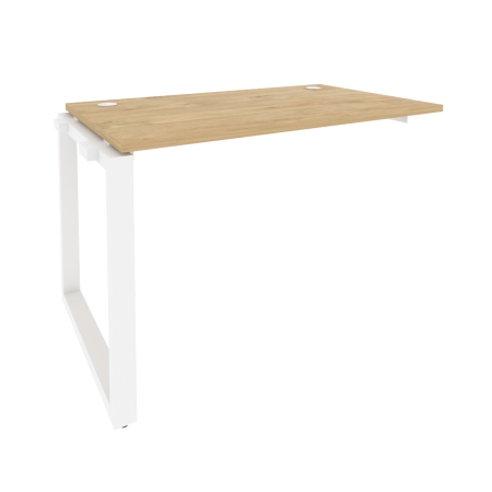 Наборный элемент рабочей станции на О-образном м/к Onix O.MO-1.NRS-2.7 1180x720x750 (Тиквуд Светлый/Белый Металл)