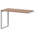 Бриф-приставка на металлокаркасе Арго-М АМ.О-120.60 1200x600x760 (Темный шимо/Белый)
