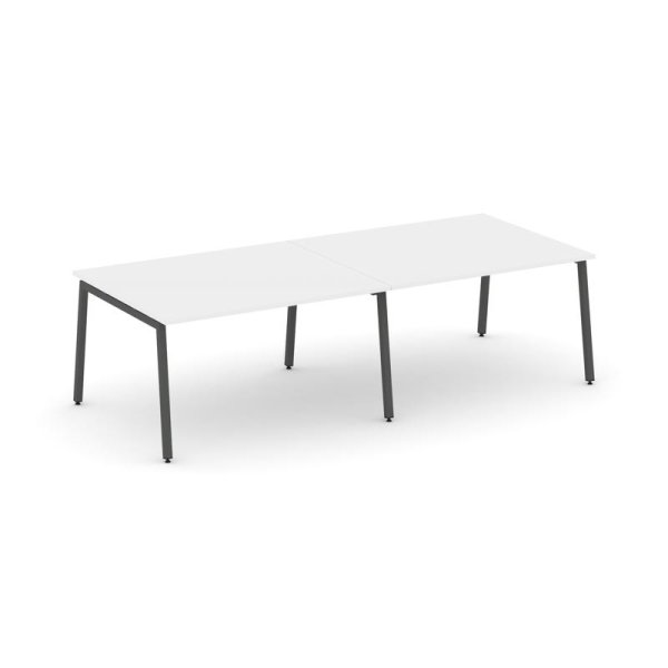 Стол переговорный SN-4A.SPRG-043.3 (2760х1180х750) (Белый/Металл Антрацит)
