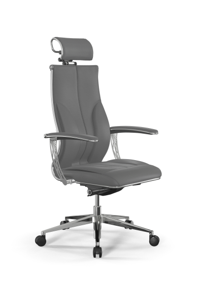 Кресло для руководителя Метта Samurai B2-11U - Infinity /Kc06/Wm06/U0mL-4c3/H2cL-3D(M26.B32.G25.W03) (Серый)
