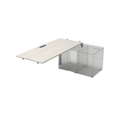 СТС.975 Стол системы БЕНЧ линейный три опоры, средний (1800x700x750) (IvoryСерый)