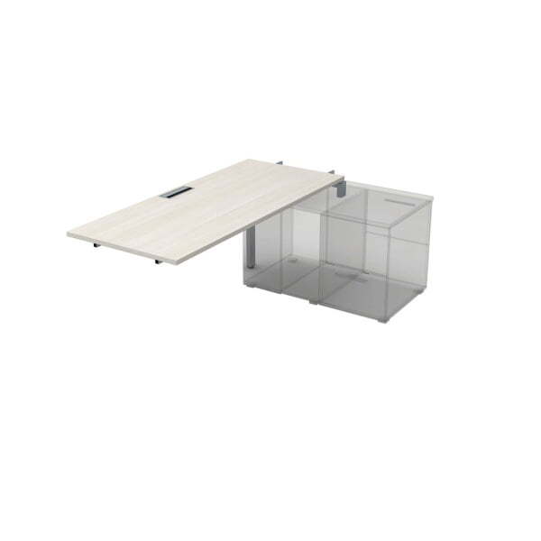 СТС.989 Стол системы БЕНЧ линейный три опоры, средний (1400x800x750) (IvoryСерый)