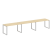 Рабочая станция Metal System Style БО.СМ-3.3 4200x720x750 (Дуб Наварра/Серый металл)
