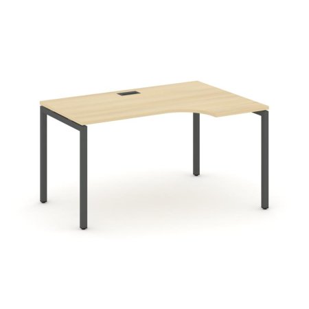 Стол рабочий эргономичный SN-4P.SPA-011(R) (1380х700/980х750) (Акация Лорка/Металл Антрацит)