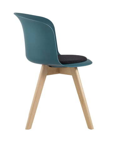 Стул Blossom с подушкой темно-бирюзовый (Стул пластиковый Blossom темно-бирюзовый)