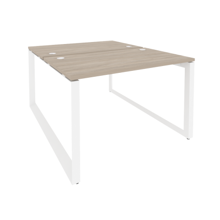 Рабочая станция на О-образном м/к Onix O.MO-D.RS-2.2.7 1180x1475x750 (Дуб Аттик/Белый Металл)