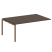 Проходной наборный элемент переговорного стола Metal System Style БП.ППРГ-5 1800x1235x750 (Дуб Наварра/Серый металл)