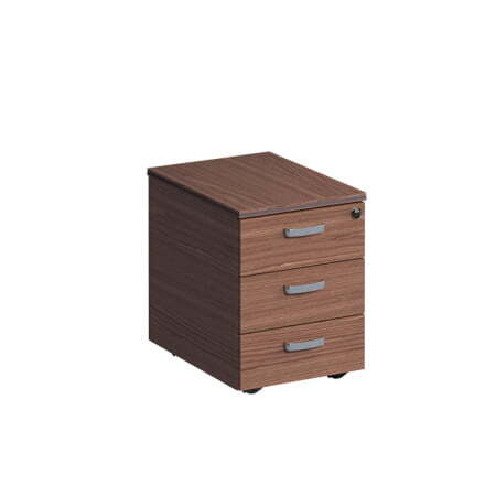 Тумба 3 ящика, дерево ISixty PR31S 420x640x580 (Кожа коричневая)