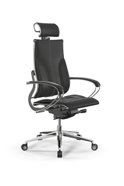 Кресло для руководителя Метта Y 2DM B2-10K - Infinity /Kc06/Nc06/K2cL/H2cL-3D(M26.B35.G25.W04) (Черный | Бежевый)