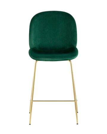 Стул полубарный Beetle со спинкой изумрудный (Стул полубарный Турин изумрудный)