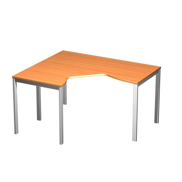 Стол эргономичный левый на металлокаркасе МП Формула ФР 136 1400x1180x750 (Ольха европейскаяСерый)