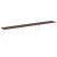Рабочая станция на 3 рабочих места на А-образном м/к Metal System Style БА.СМ-3.5 5400x720x750 (Дуб наварра/Серый металл)