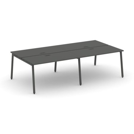 Рабочая станция 2-х сторонняя SN-4A.DRS-042 (2360х1432х750) (Антрацит/Металл Антрацит)