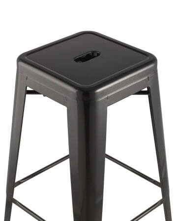 Стул барный TOLIX черный глянцевый (Стул барный Tolix черный глянцевый)