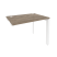 Стол-приставка на П-образном м/к к опорным элементам Onix O.MP-SPR-1.7 980x720x750 (Тиквуд Светлый/Белый Металл)