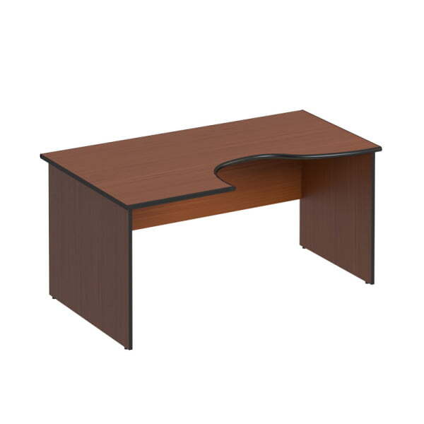 Стол письменный эргономичный левый Дин-Р ДР 108 1600x980x750 (Французский орех)