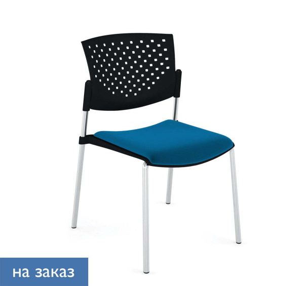 BUTTERFLY Кресло пластик/ткань (Черный/Голубой)