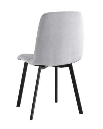 Стул Oliver Square велюр светло-серый (Стул Oliver светло-серый)