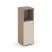 Шкаф средний узкий левый ES.SU-2.1 (L) (400х420х1207) (Латте/Тиквуд Светлый)