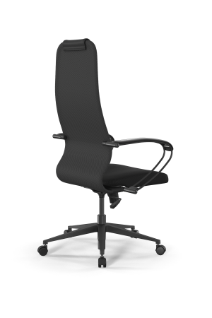 Кресло для руководителя Метта Sit 8 B1-10K - UMF(X1) /Uh02/Wh00/K1bL(M09.B11.G19.W02) (Темно-серый | Черный)