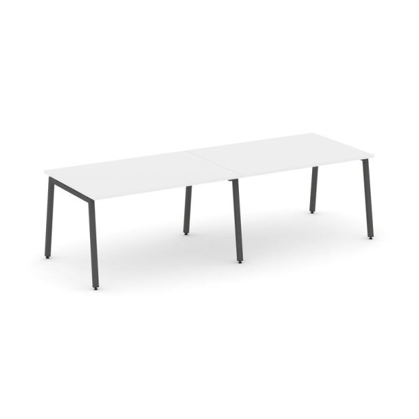 Стол переговорный SN-4A.SPRG-011.3 (1960х980х750) (Белый/Металл Антрацит)