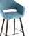 Стул барный Саймон велюр пыльно-голубой (Стул барный Саймон пыльно-голубой)